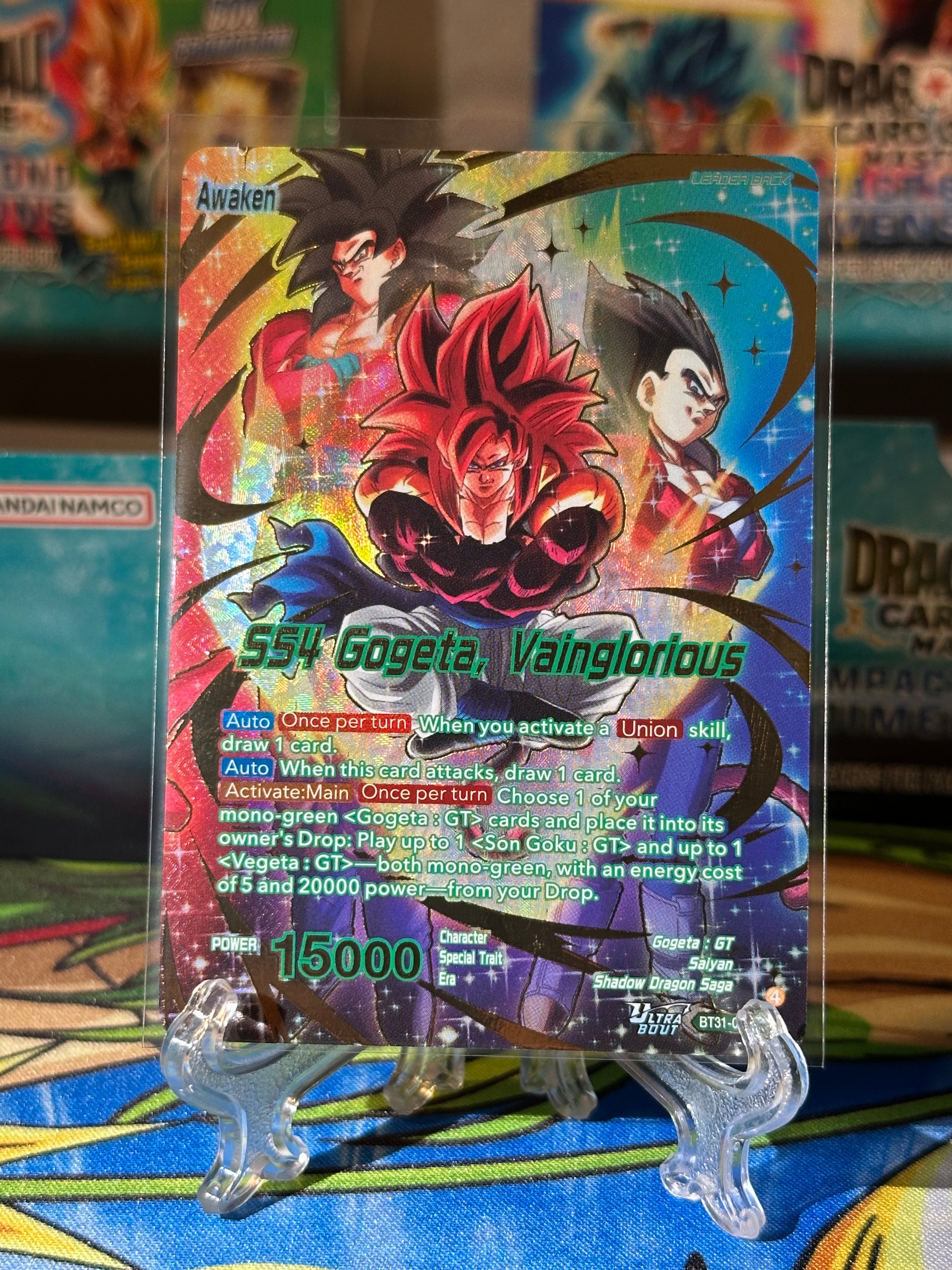 SS4 Gogeta – Special Leader Rare (SLR) – BT31-041 Dragon Ball Super Card Game Masters